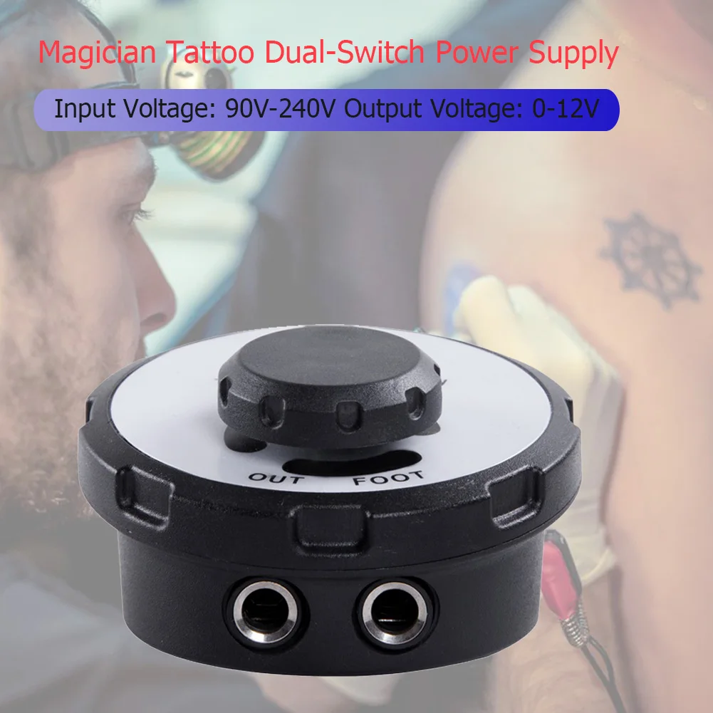 

Professional Magician Tattoo Foot Pedal Power Supply Tattoo Machine Accessories Stable and Durable with Enough Power