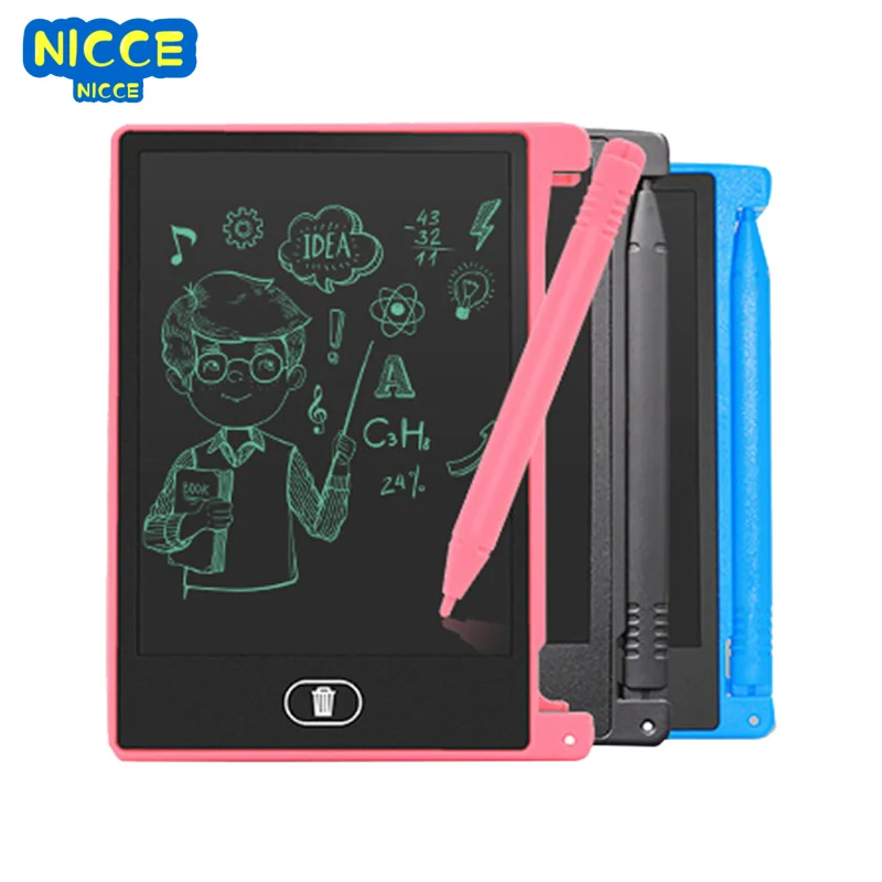 

Nicce Writing Tablet Drawing Board Children's Graffiti Sketchpad Toys 4.4inch Lcd Handwriting Blackboard Magic Drawing Board
