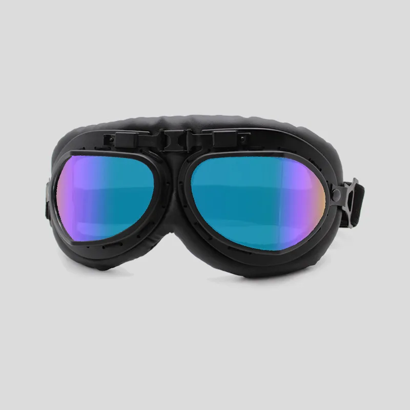 

Universal Motorcycle Goggles Glasses Leather Glasses Vintage Moto Steampunk Classic Goggles for Harley Pilot Retro Cycling