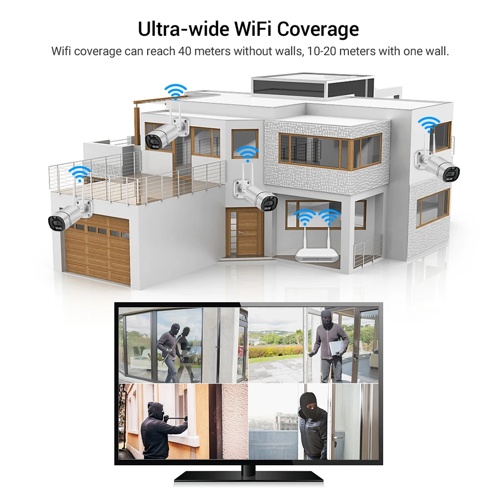 Pаспродажа Камера видеонаблюдения 5 Мп с поддержкой Wi-Fi, PTZ, 4 канала