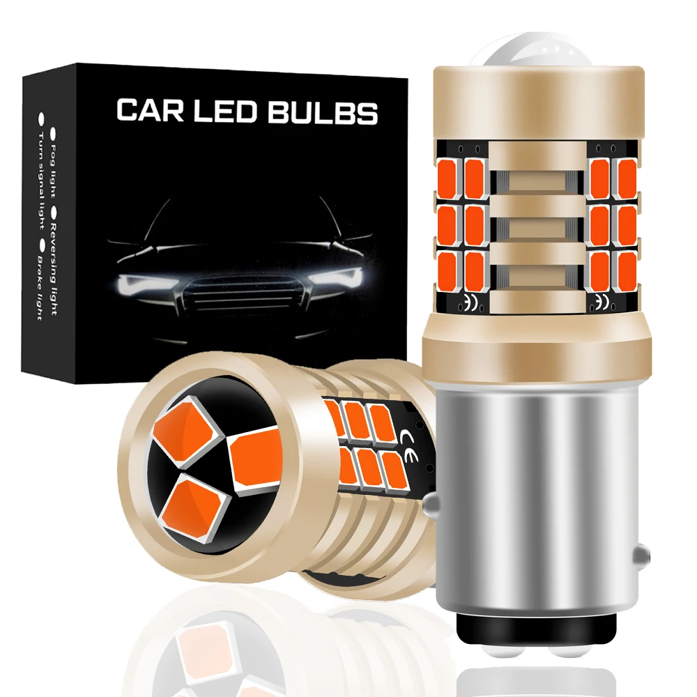 

2X BA15S P21W P21/5W BAY15D BAU15S PY21W W21W WY21W 7443 3157 5730 5630 33SMD LED Car Tail Bulb Brake Reverse Turn Signal Light