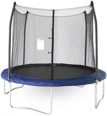 

Trampolines 10 -Foot Round Trampoline and Enclosure with spring