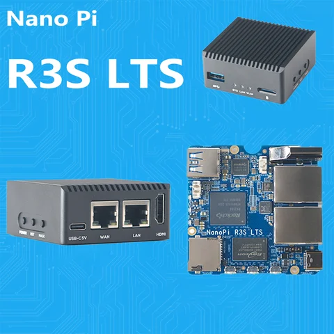 Новый NanoPi R3S-LTS Rockchip RK3566 Dual Gbps Ethernet Port 1 ГБ/2 ГБ ОЗУ Обновленная версия