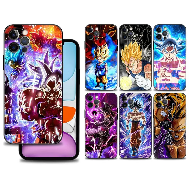 

Phone Case for iPhone 11 13 12 pro max 13mini XR X XSmax 8 7 6 6s 12mini 5 5s Cover Silicone Bumper Dragon Ball God Goku