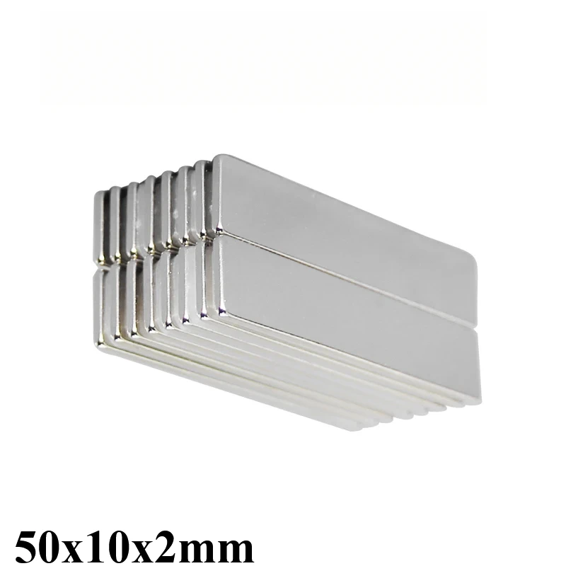 

Прямоугольные магниты 50x10x2 мм