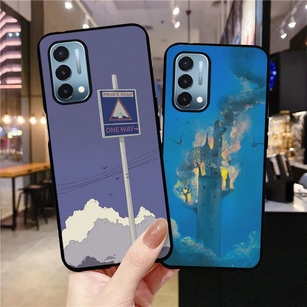 

Aesthetic Colored Scenery Case for Oneplus 9R 9Pro 6 6T 7T 7 Pro 8Pro 8T 5T Z 10T Nord N20 N10 CE 2 5G N100 10Pro Soft TPU Cover