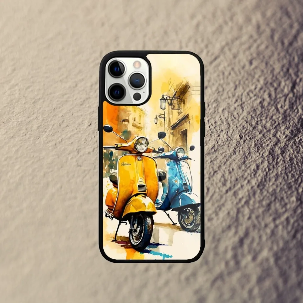 Чехол для телефона V-Vespa S-skoter iPhone 15 14 13 12 11 Plus Pro Max Mini Magsafe с магнитной беспроводной