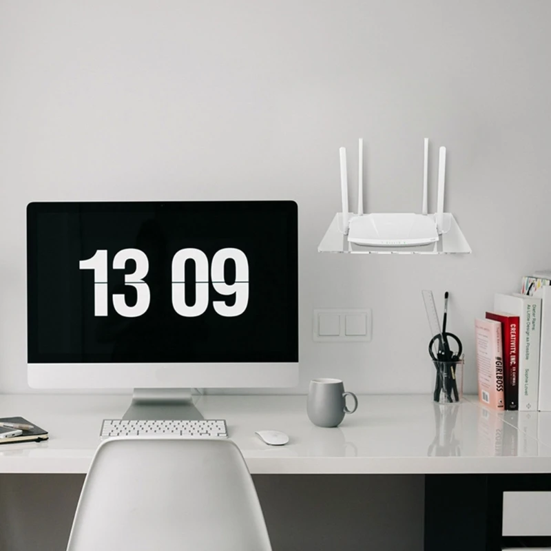 

Universal Floating Small Wall Shelf Mount for Speakers, Security Cameras, Plant Drop Shipping