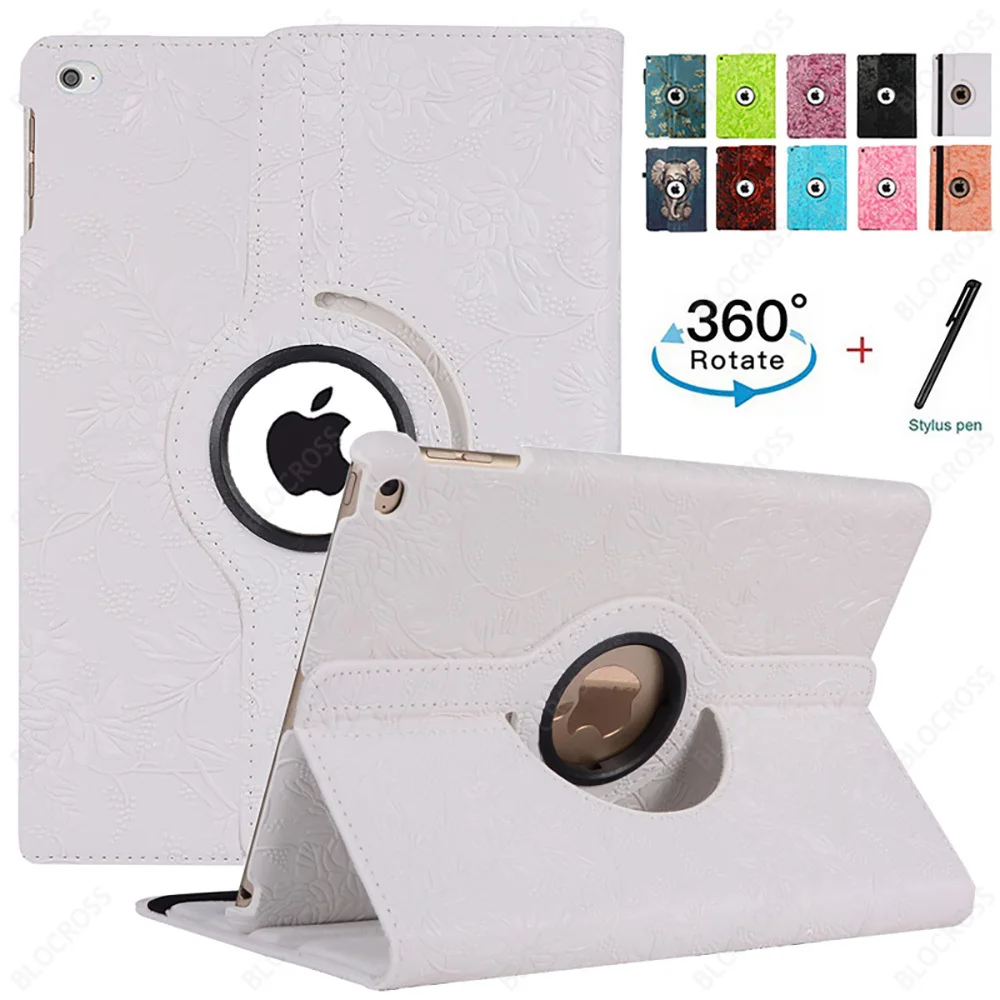 

Case Cover for ipad 2/3/4 iPad Air1/2 9.7" 2021 ipad 9th Gen Case ipad 7th Gen/8th Gen10.2" 360 Degree Rotating Folio Leather