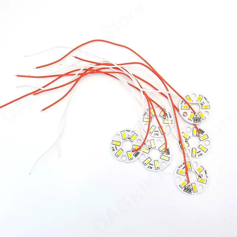 6LED 5V USB Лампа Светодиодный чип Бусина Плата Источник света Линия Круглая