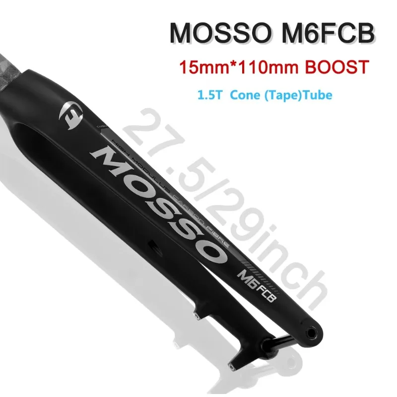 Фото Жесткая карбоновая вилка Mosso M6FCB BOOST 27.5/29