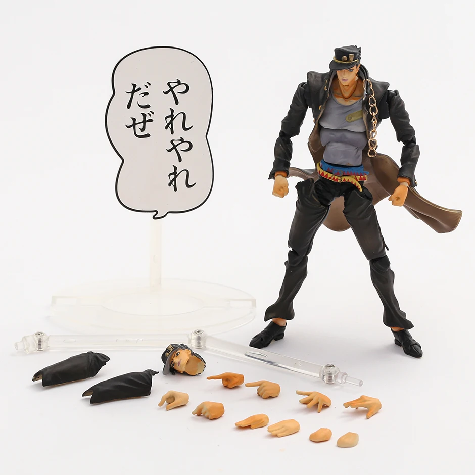

JoJo's Bizarre Adventure Super Action Statue Figure Part 3 Jotaro Kujo ver.1.5 Figure Joint Movable Model Brinquedos Toy