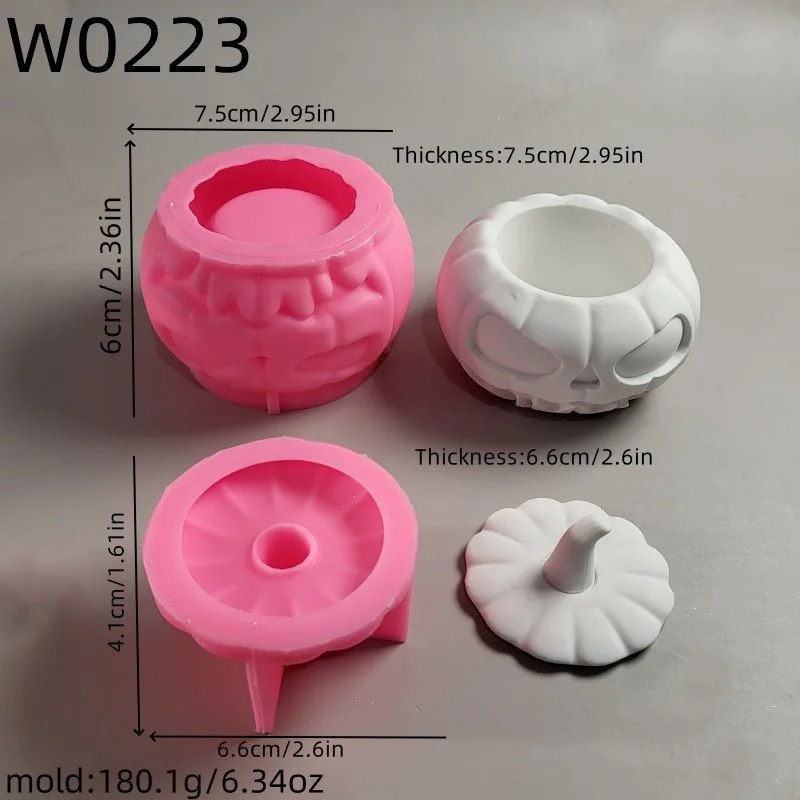 Оригинальная банка для хранения тыквенной головки с крышкой эпоксидная форма из