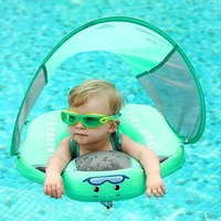 baby swimming float with sun canopy summer infant floats swimming ring trainer inflatable waist swim ring for toddler pool toy