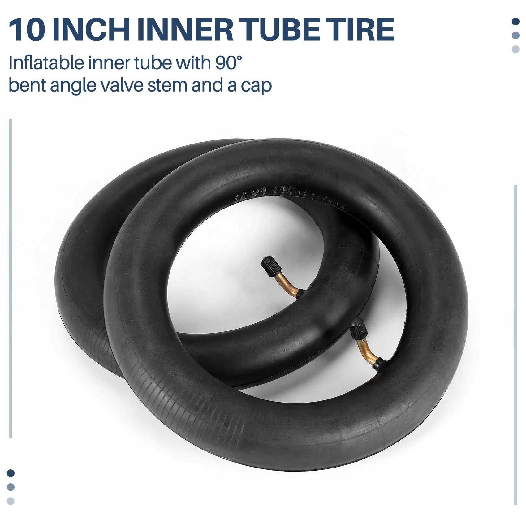 2 шт. 10X2 125 внутренняя трубка шина для скутера 10-дюймового Hover Board F1 A8 умный