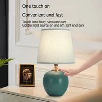 hot sale modern ceramic bedside light fashion led home hotel office touch control table lamp