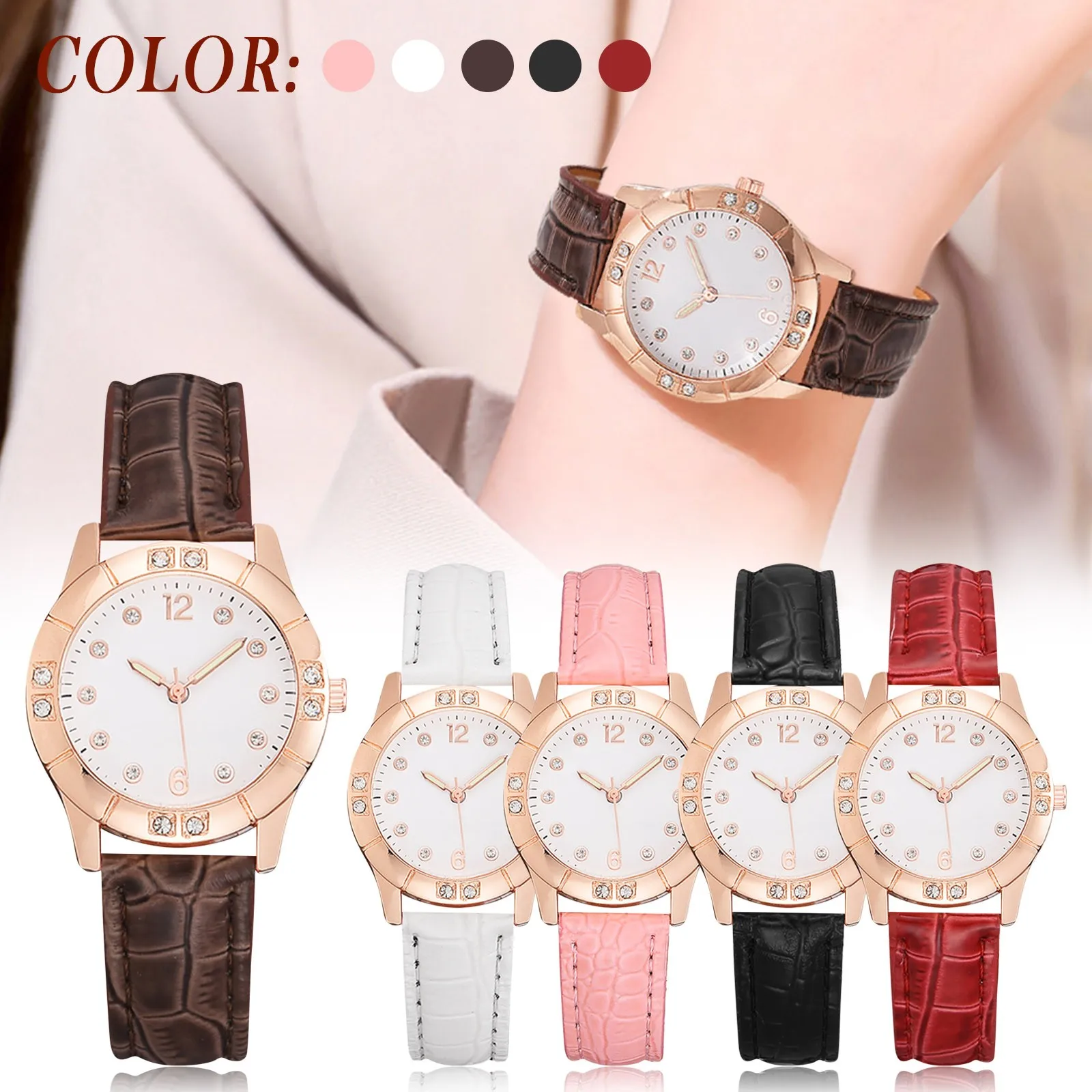 

Women'S Watch Quartz Dial Digital Watch Pointer Glow Watch Top Brand For Girls Luxury Wristwatches Free Shiping Relogio Feminino