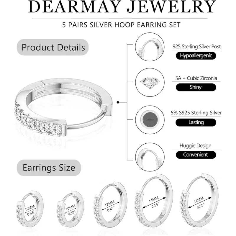 Кристалл из стерлингового серебра 925 пробы — украшенные гусеничными шпильками в