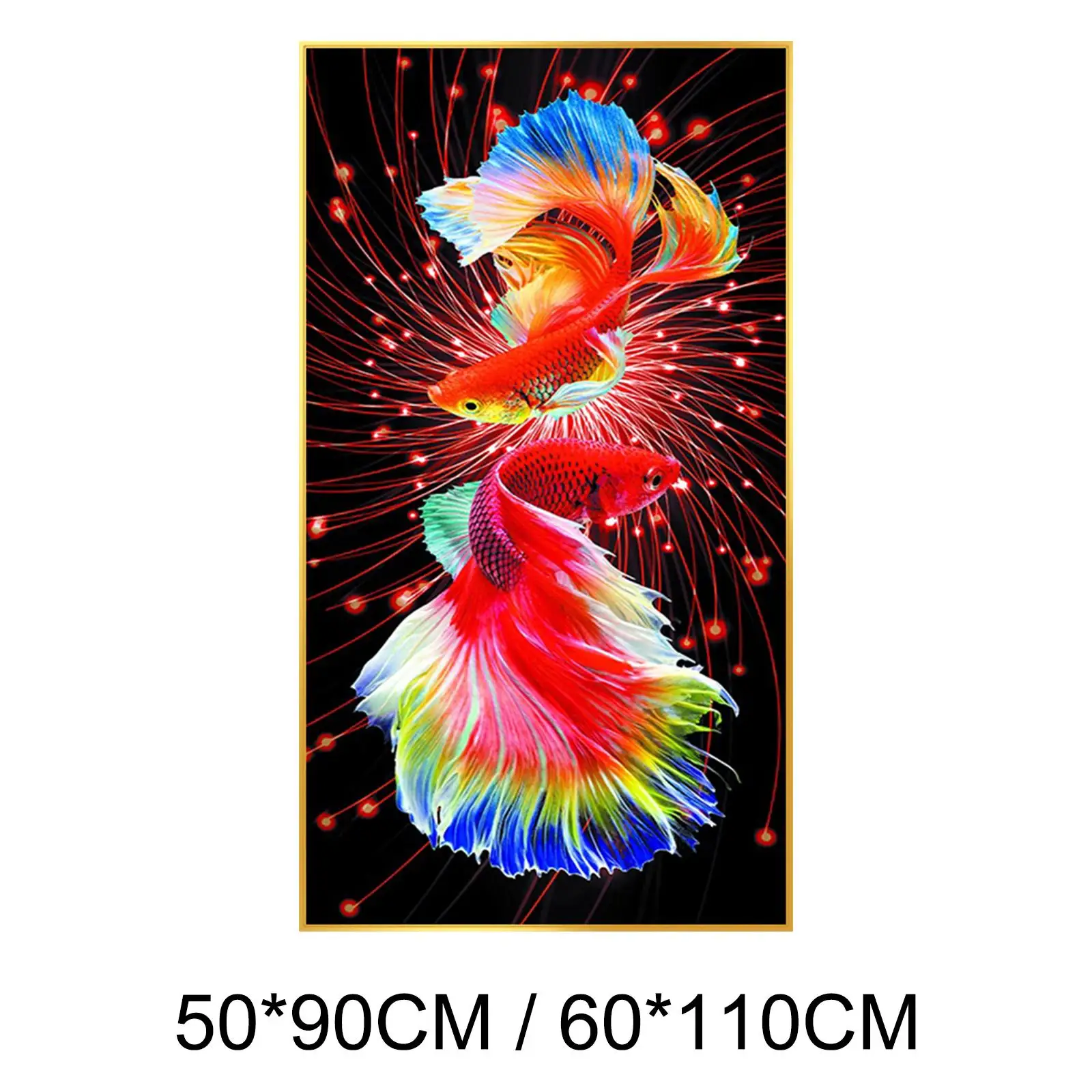 

Набор для вышивки крестиком с принтом рыбы