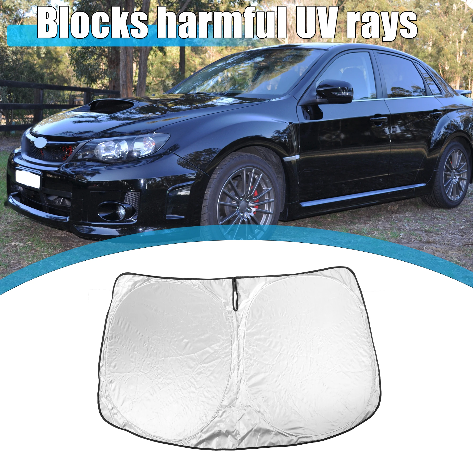 

Uxcell UV Protection Shield Front Rear Car Window Sunshade Sun Shade Visor Windshield Cover Car Anti Snow Ice for Nissan Altima