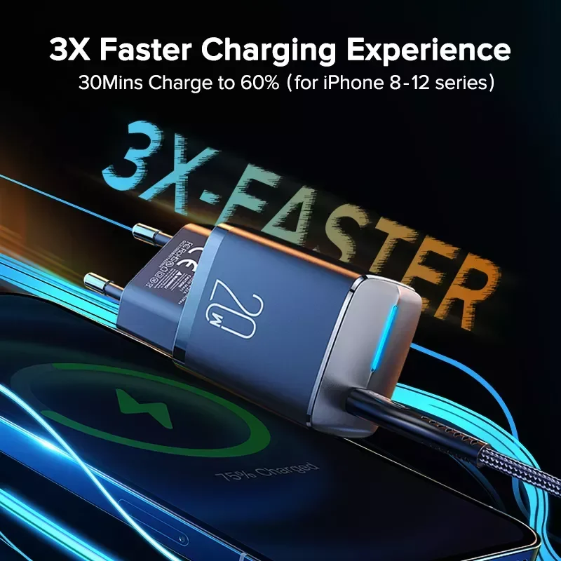 

NEW2023 PD 20W Mini USB Type C Charger Fast Charging Wall Adapter Quick Charge 4.0 QC 13 12 iPad