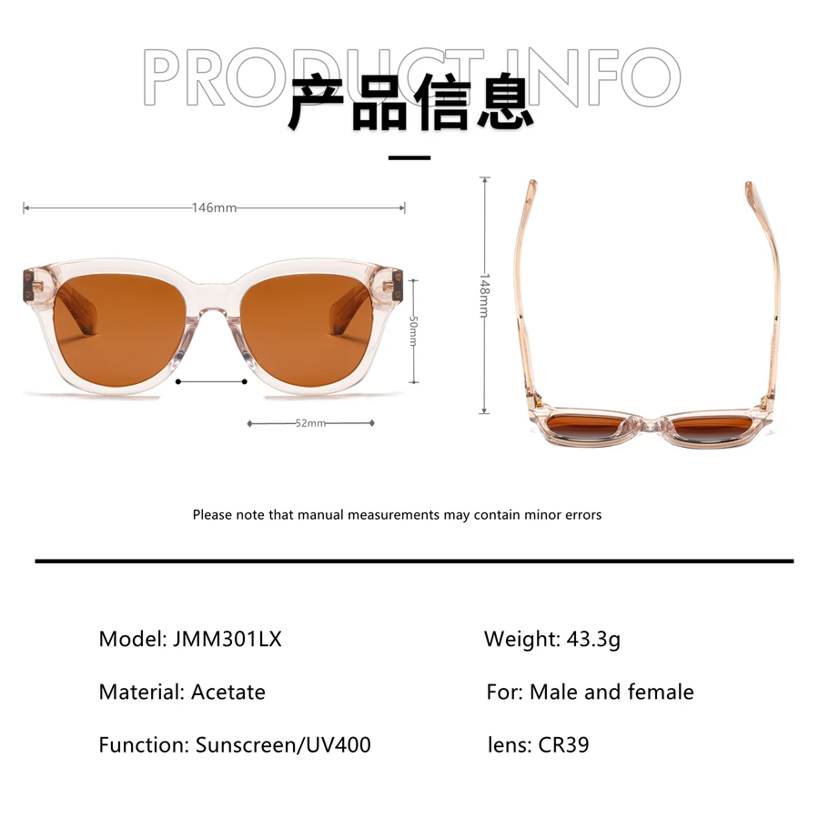 Солнцезащитные очки JACQUES дизайны из ацетата | Линзы CR39 100% защита от ультрафиолета