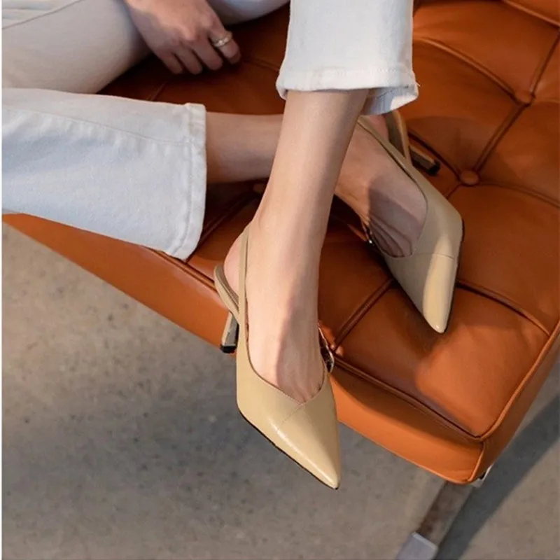 2022 Summer Brand Women's High Heels Luxury Gladiator Slingback High Heels Bridal Shoes Comfort High Heel Party Wedding Shoes