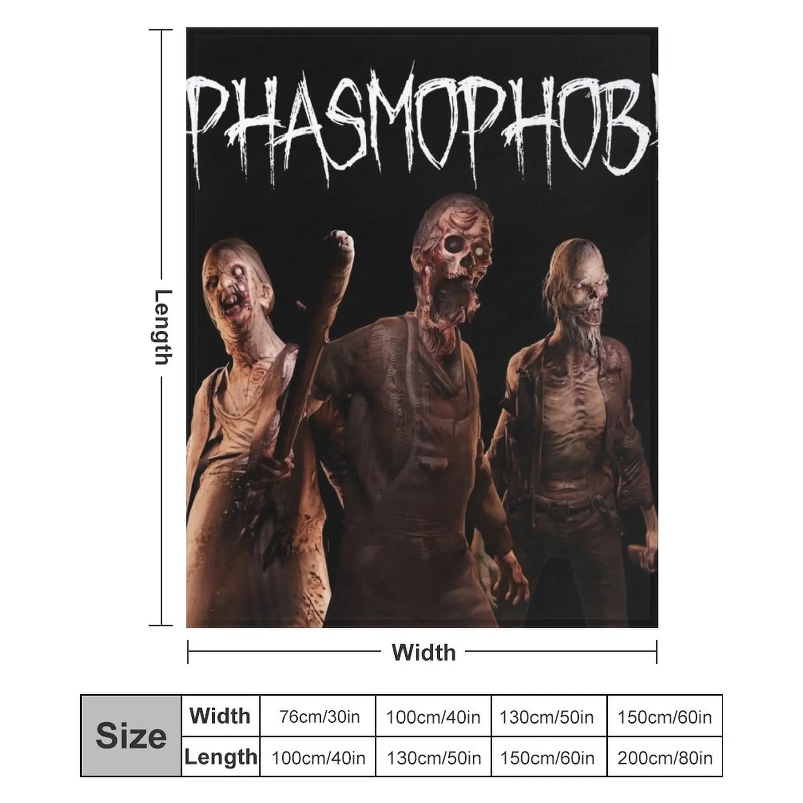 Модели Phasmophobia Ghost пледы движущиеся мягкие клетчатые декоративные одеяла для