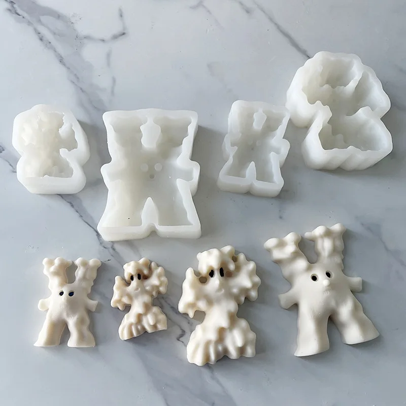 

Large Wax Candle Mold Nendoroid Mousse Cake Decorating Mould Cartoon Slime Figure Silicone Molds for Candle Making Supplies