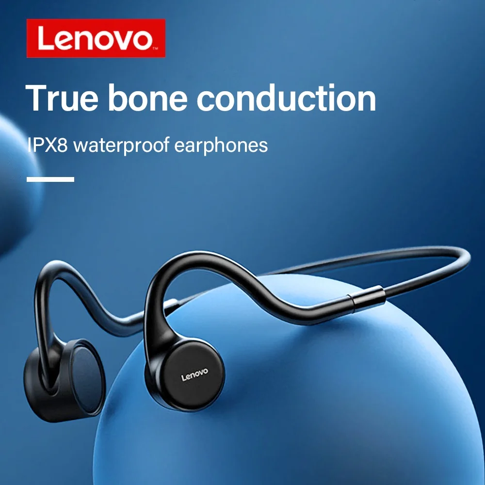 

Original Lenovo X4 Bone Conduction Bluetooth Earphone Sport Running Waterproof Headphone With Mic Ear-hook TWS Bass Hifi Stereo