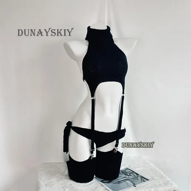 Аниме BOCCHI THE ROCK Косплей Gotoh Hitori Костюм Женский Сексуальный Черный Свитер Боди Socsk