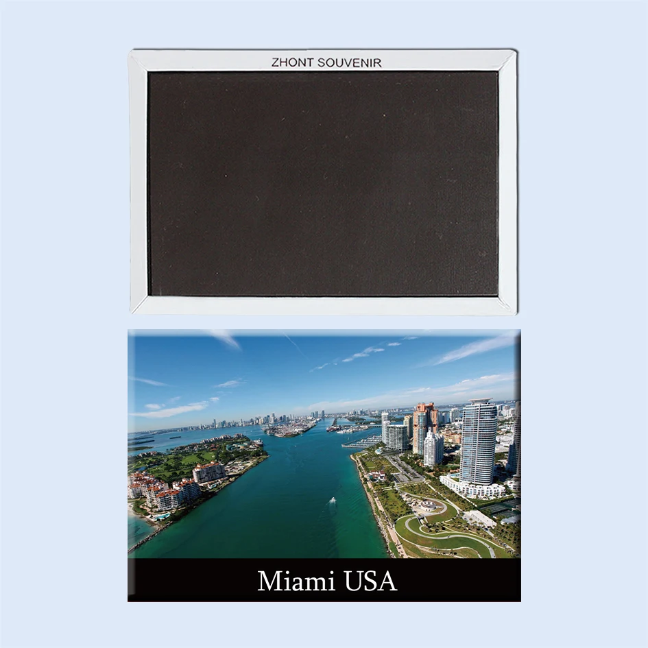 

Дорожные сувениры, город в море, Майами, Флорида, США, магнитный холодильник 22994