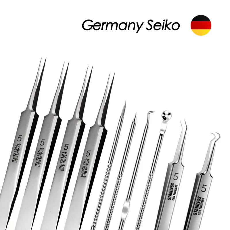 Acne Blackhead Removal Needles Stainless Steel Blackheads Remove Kit Black Dots Cleaner Tool Beauty Salon Pimples Needle