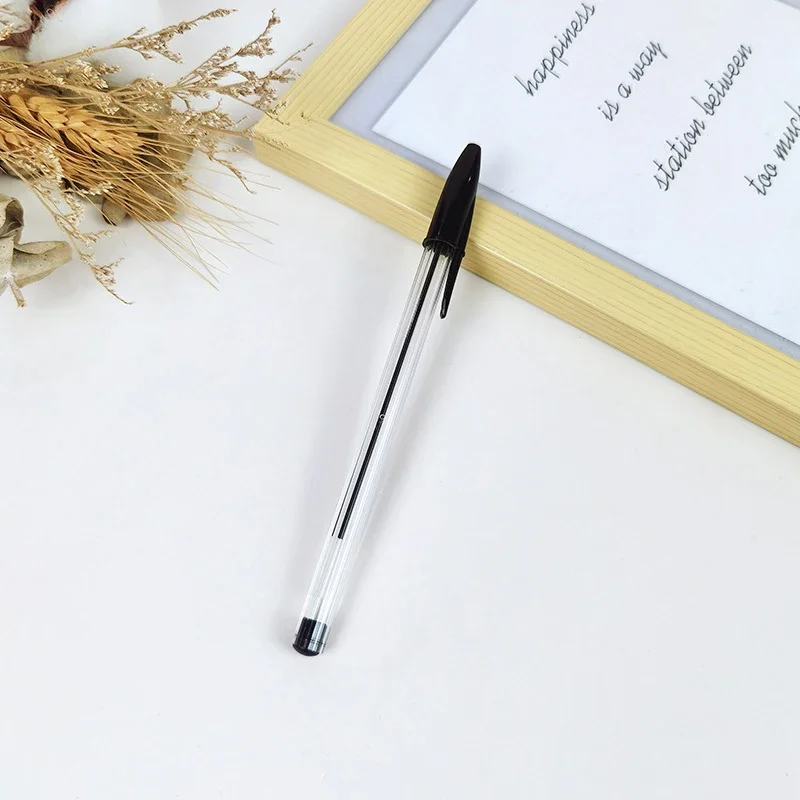 10 PCS Czerwony Niebieski Czarny Wielokolorowy plastikowy długopis 1.0 Bullet Dry Długopis Średni olejowy