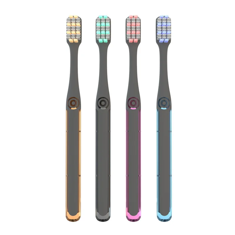 

High quality soft bristle toothbrush adult silicone nano toothbrush oral care nano antibacterial toothbrush