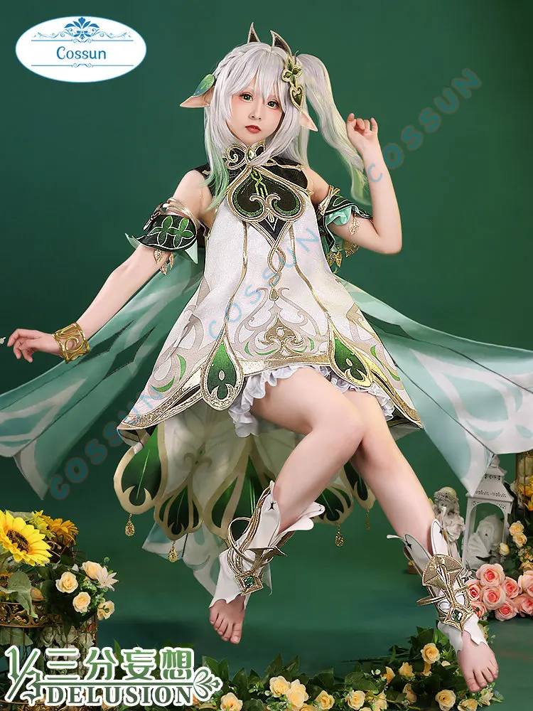 

Genshin Impact Nahida Cosplay Costume Gorgeous Sweet Uniform Dress Activity Party Role Play Outfits Game Anime Suit Women