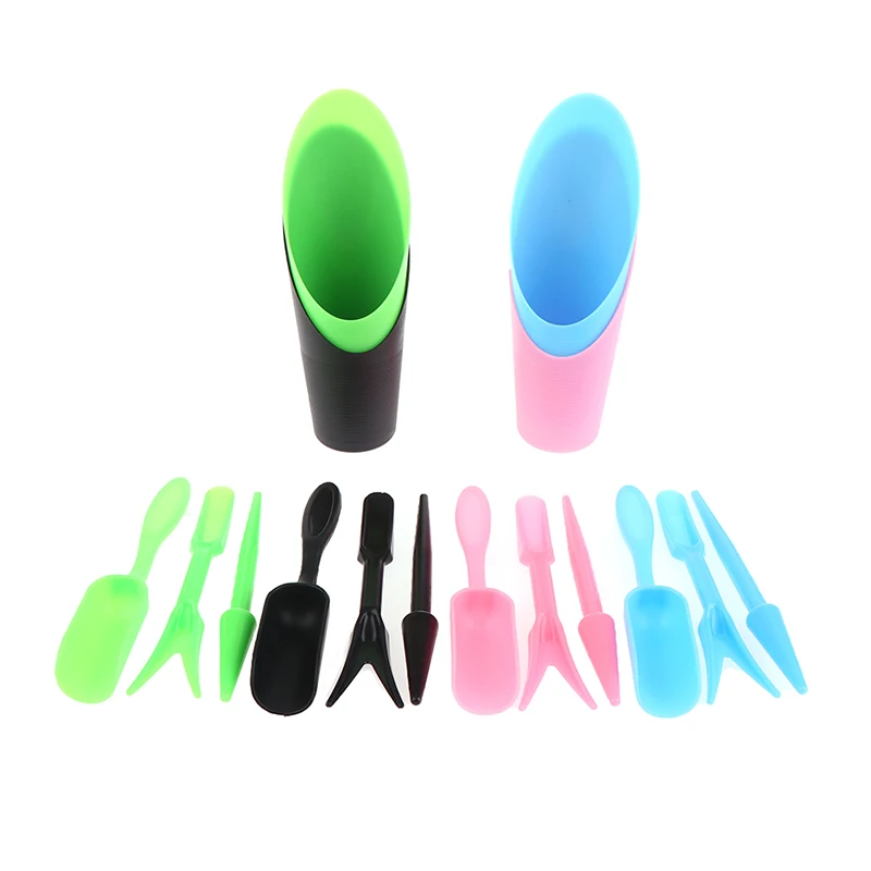 

4Pcs/Set Garden Planter Kit DIY Sowing Shovel Bucket Bonsai Succulents Seedlings Drilling Tool Planting Gardening Gadgets