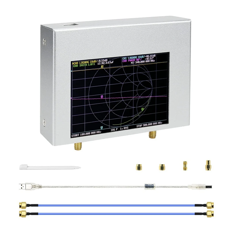 

Nanovna V2 Plus4 Hardware Vector Network Analyzer VNA 50Khz-4Ghz Antenna Analyzer 4Inch TFT HF VHF UHF