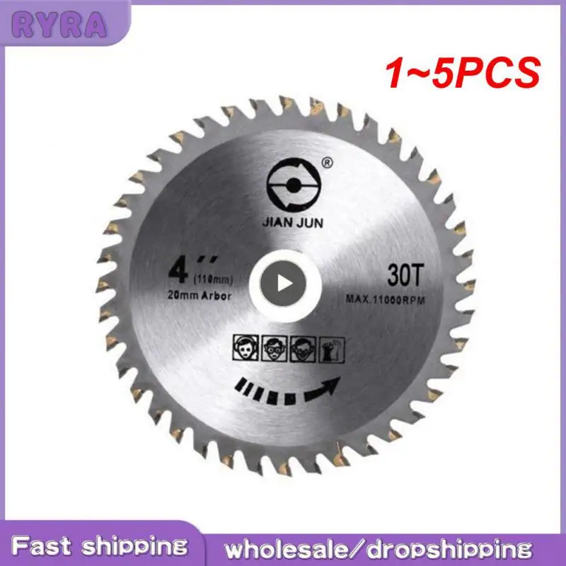 

1~5PCS Cutting Saw Disc Diameter 4 Inch 30/40 Teeth Circular Saw Blade Angle Grinder Saw Disc Carbide Tipped Woodworking Cutter