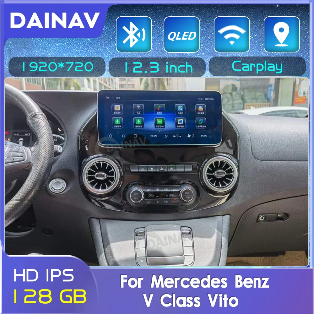 

2 Din Android Car Radio For Mercedes Benz V Class Vito Viano Valente Metris W447 2016-2018 Car Autoradio GPS Navigation player