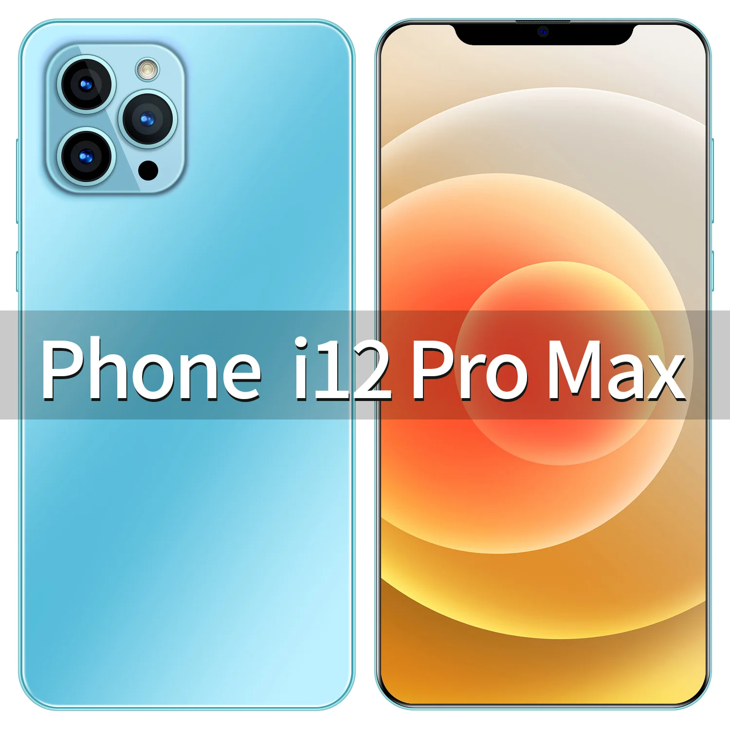 

New i12 Promax 6.7 Inch Full Screen 1GB RAM 8GB ROM Cellphone Android 8.1 Unlocked Dual Sim Mobilephone Celular Smart