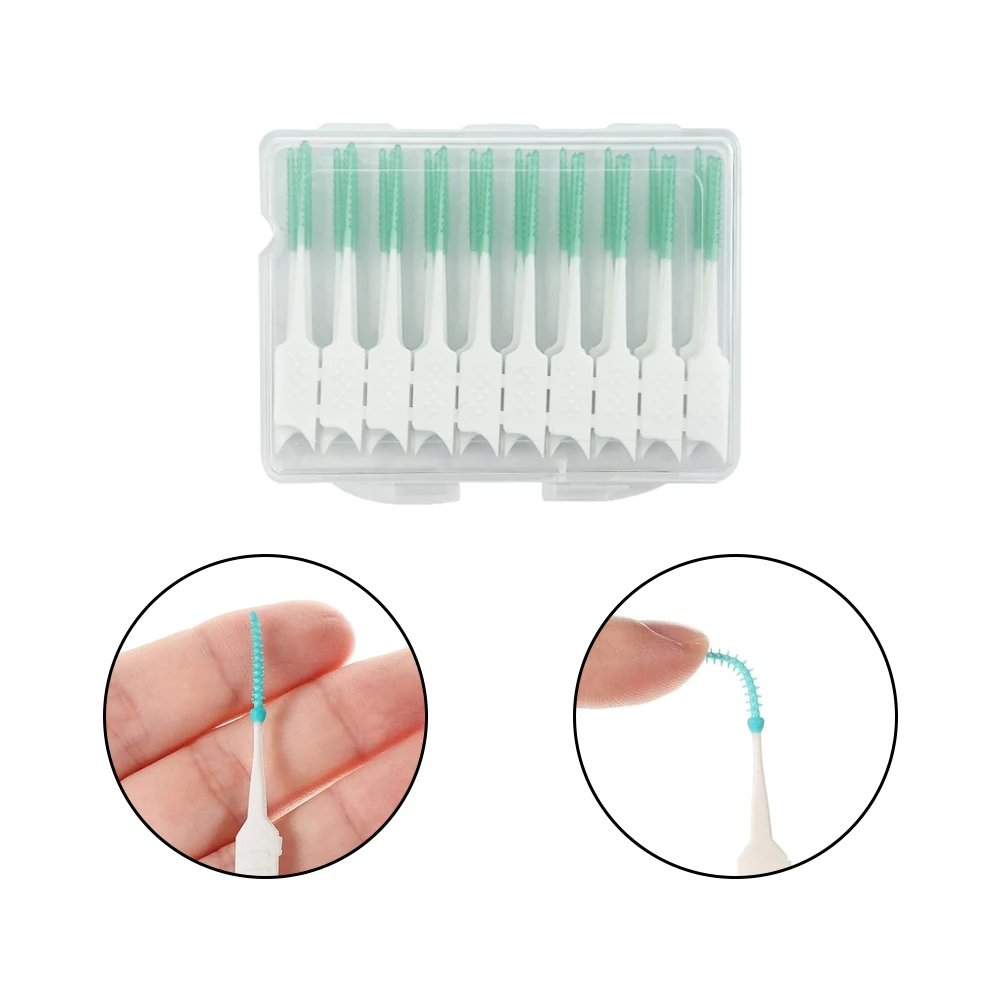 2 коробки межзубные щетки силиконовая между зубами Ортодонтическая зубочистка