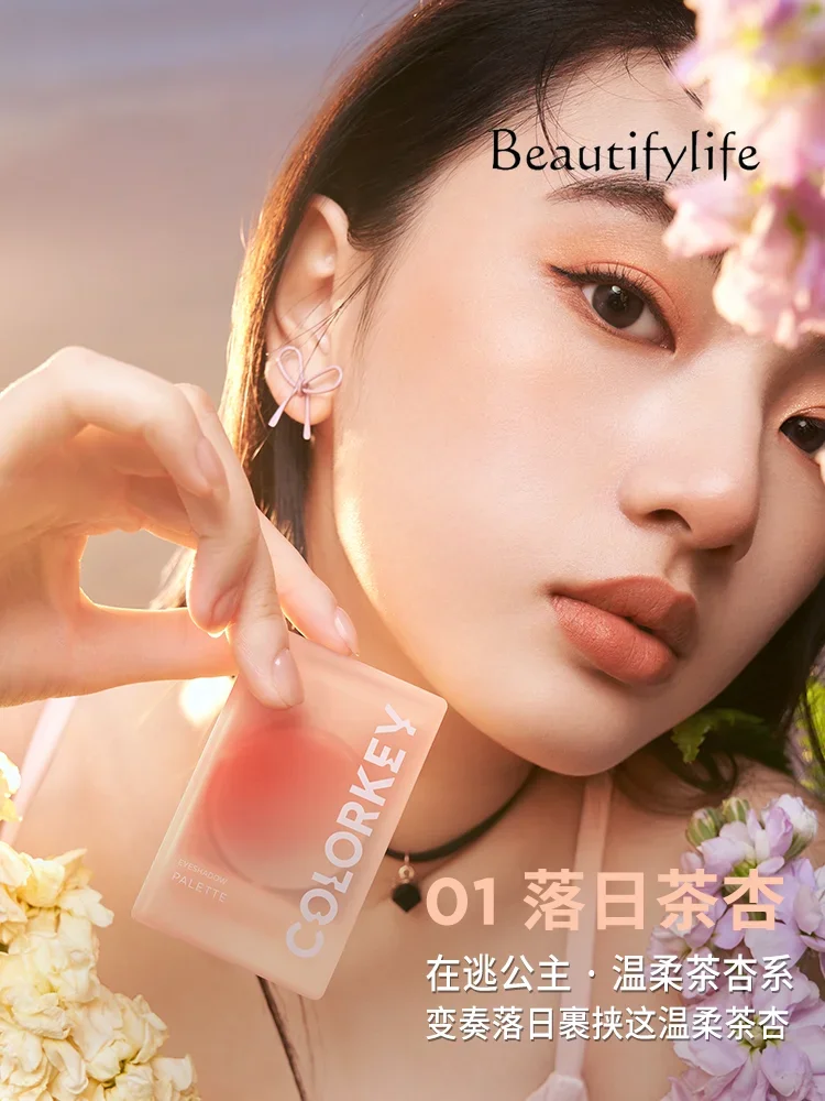 Матовая перламутровая нелетающая пудра для новичков 4 цвета