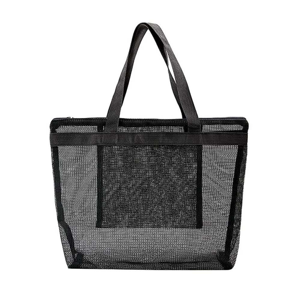 

1pc Foldable Practical Toiletry Storage Container Portable Beach Bag for Shopping