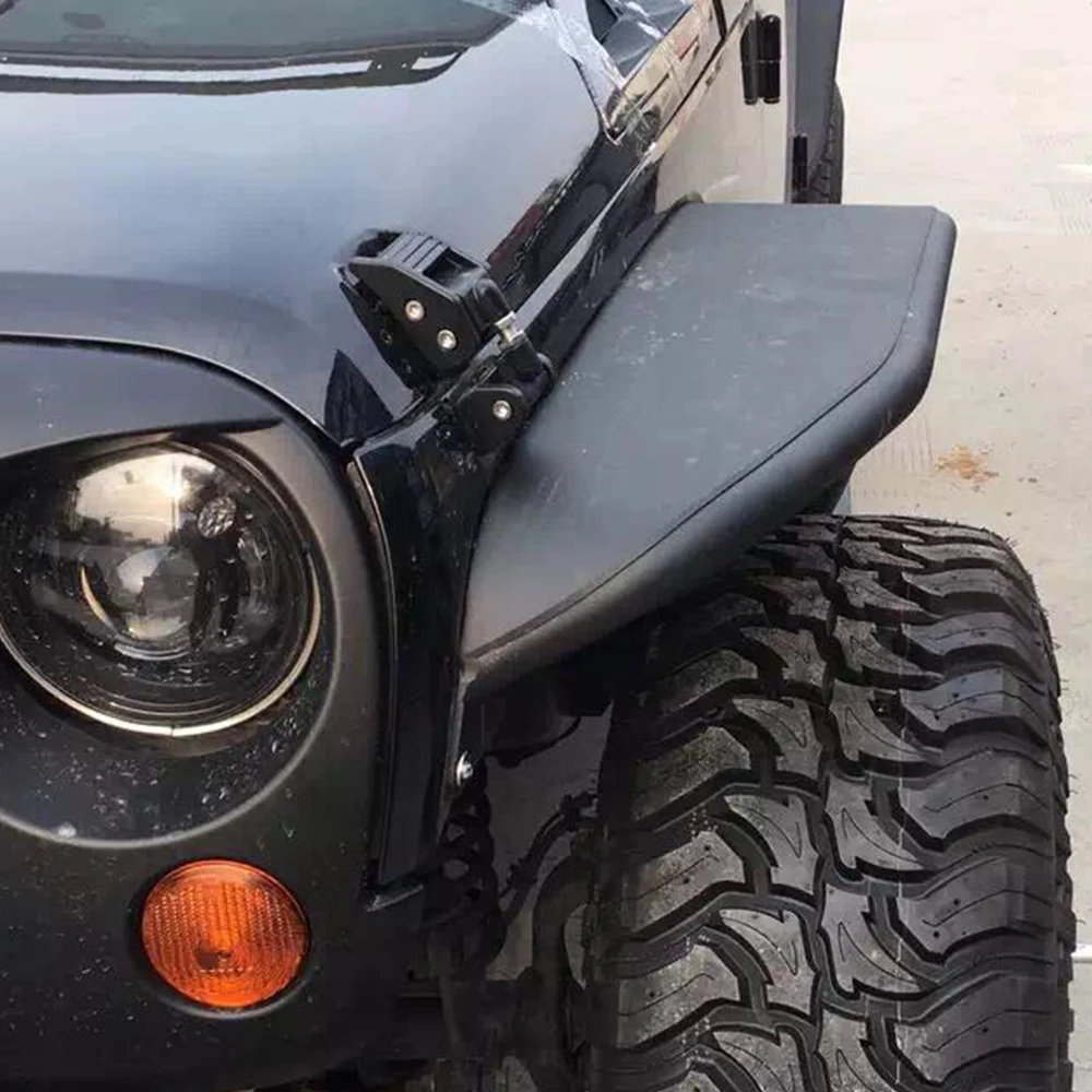 

Free Shipping To Poland Include Tax Front Rear 4PCS Wheel Eyebrow Fender Flare For Jeep Wrangler JK 2007-2017 J067