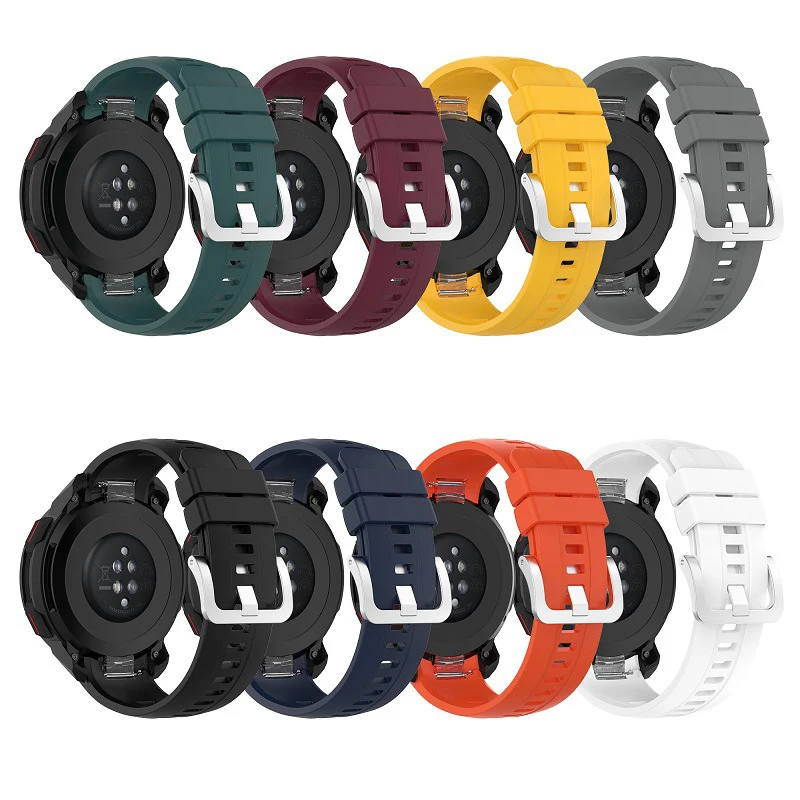 

Smart Accessories Silicone Strap Fashion Watchband Soft Replaceable Sports Strap For Honor Gs Pro