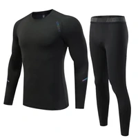 mens thermal shirt pants long underwear set warm bottom compression tights sports wear mens clothing winter first layer kids