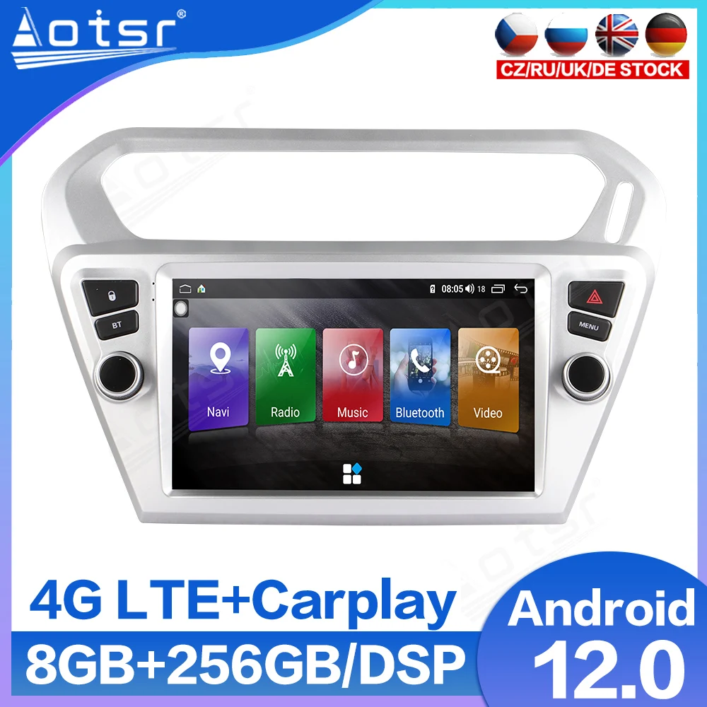 

Автомагнитола Carplay для Peugeot 301, Citroen, Android, мультимедийный плеер 6 ГБ + 128 ГБ, сенсорный экран, GPS-навигация, автомобильное стерео головное устрой...