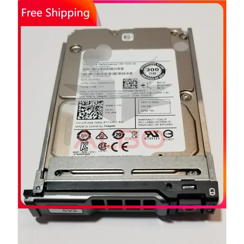 Для Seagate 07FJW4 Жесткий диск 300 ГБ 15 тыс. об/мин 2 5 дюйма SAS Модель: ST300MP0005 DP/N: 7FJW4