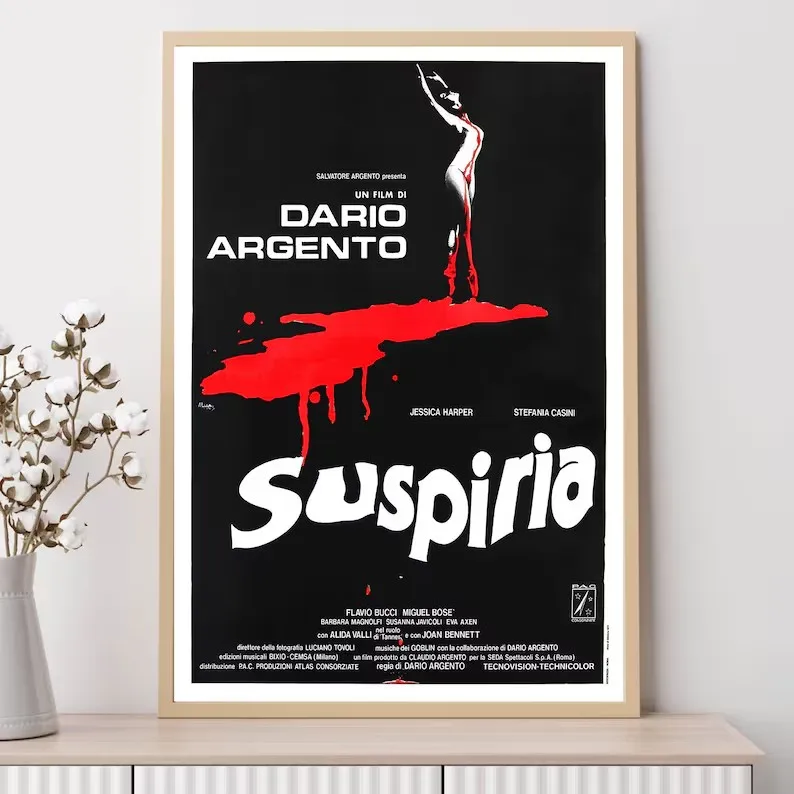 Винтажный итальянский классический фильм ужасов подтярия (1977) плакат из фильма и